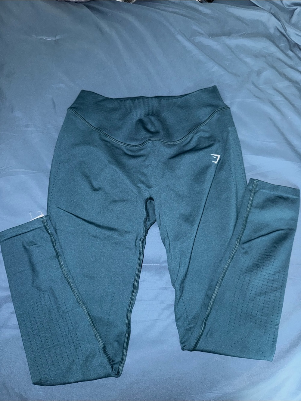 Womens Gymshark blue green Active Leggings with High Waist